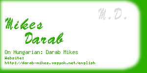mikes darab business card